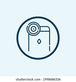 zoom lens icon isolated on white background from photography collection. zoom lens icon trendy and modern zoom lens symbol for logo, web, app,