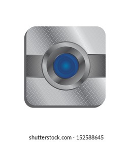 zoom lens steel camera user interface icon