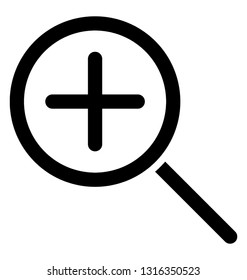Zoom in line vector icon  