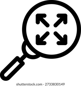 Zoom In Line vector Icon Design