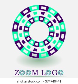 Zoom logo icon vector design.