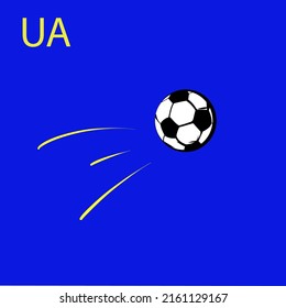 Fußballklassiker mit Farben für die Ukraine