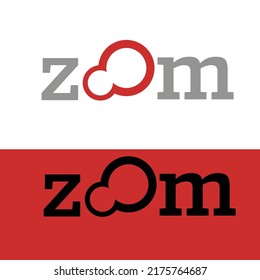 LOGO ZOOM Esta plantilla de logotipo creativa y moderna es 100% vectorial disponible en formatos AI y EPS10 y totalmente editable. Puede personalizar fácilmente los colores, el tamaño, el texto usarlo en palabras donde "oo" viene.