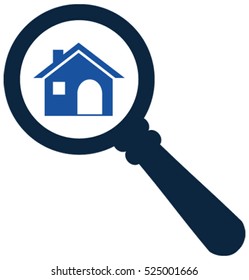 Zoom in or look for home vector icon. Search for home concept icon.