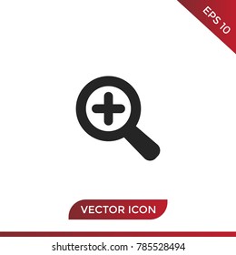 Zoom in magnifier icon