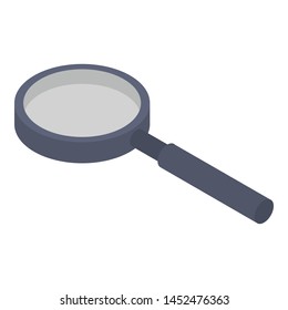 Zoom magnify glass icon. Isometric of zoom magnify glass vector icon for web design isolated on white background