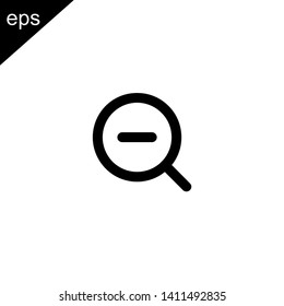 zoom negative icon design vector symbol