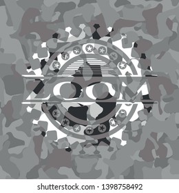 Zoom on grey camouflaged pattern