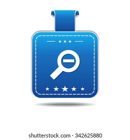 Zoom Out blue Vector Icon Design