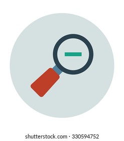 
Zoom Out Colored Vector Illustration
