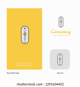 Zoom in zoom out Company Logo App Icon and Splash Page Design. Creative Business App Design Elements