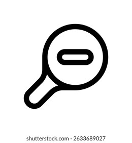 Zoom out. Editable stroke vector icon.