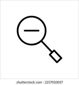 zoom out in flat design style