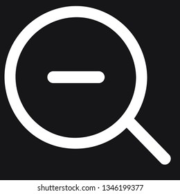 zoom out flat icon