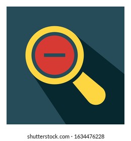 Zoom out flat icon vector - ui icon vector 