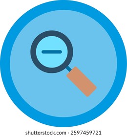 Zoom Out Flat Illustration Vector Design