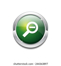 Zoom Out Green Vector Icon Button