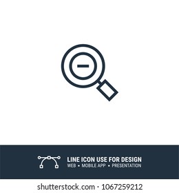 zoom out icon