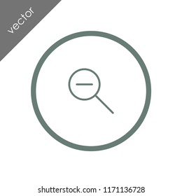 zoom out icon
