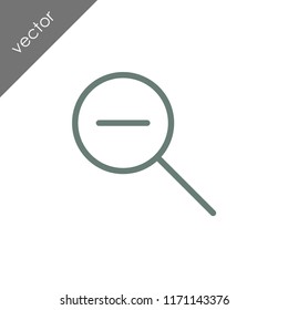 zoom out icon