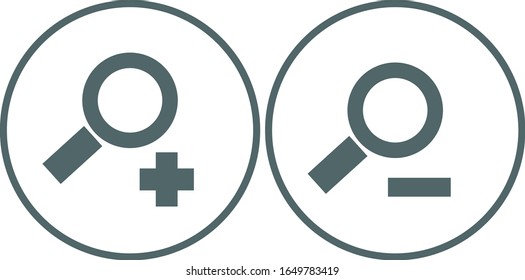 Icono de acercar y alejar