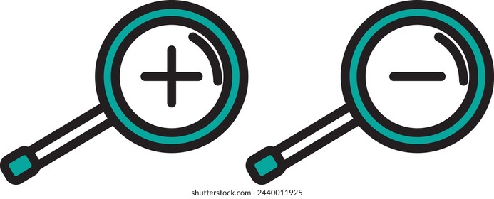 Zoom In and Out Icon.