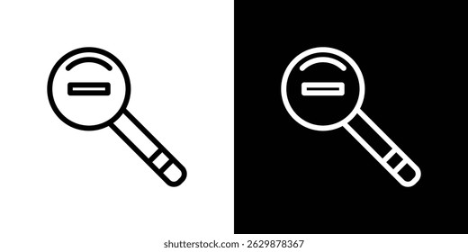 Verkleinern des Symbols im schwarzen Vektorformat