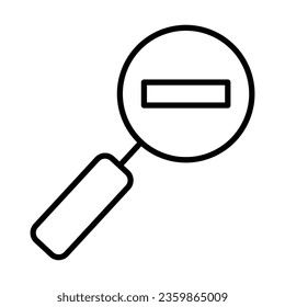 Zoom Out icon design for personal commercial use