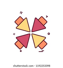Zoom out icon design vector
