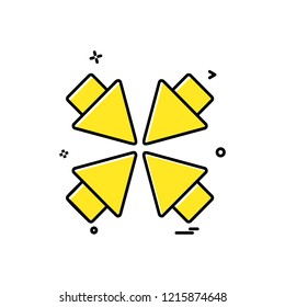 Zoom out icon design vector