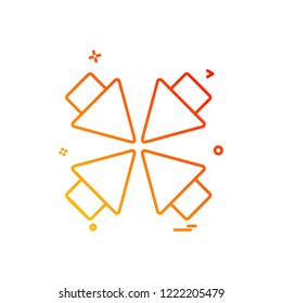 Zoom out icon design vector