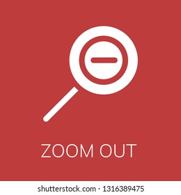  Zoom out icon. Editable  Zoom out icon for web or mobile.