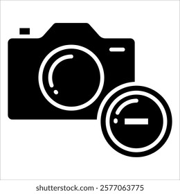 Zoom Out Icon Element For Design