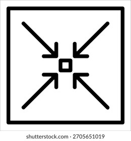 Zoom Out Icon Element For Design
