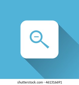 zoom out icon. flat design