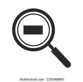 Zoom Out Icon. Flat style vector EPS.