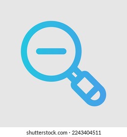 Zoom out icon in gradient style about user interface, use for website mobile app presentation