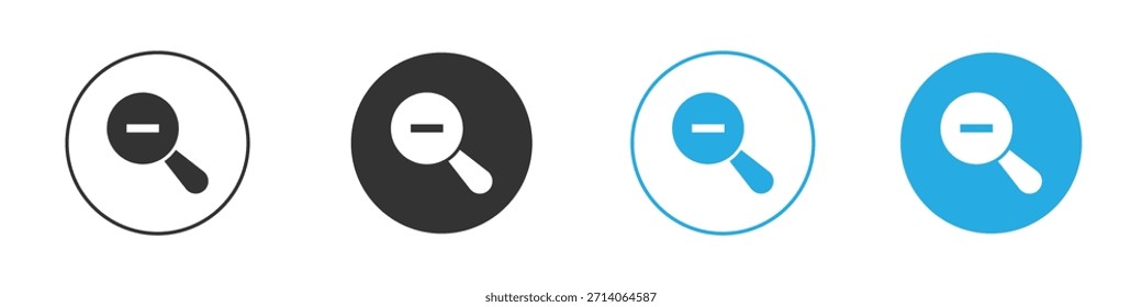 Icono de alejamiento. Plantilla de diseño de iconos gráficos