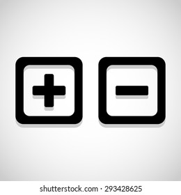 Zoom in and Zoom out icon great for any use. Vector EPS10.