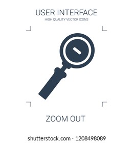 zoom out icon. high quality filled zoom out icon on white background. from user interface collection flat trendy vector zoom out symbol. use for web and mobile