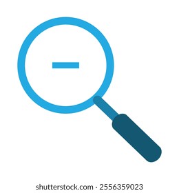 Zoom out icon. Illustration of a magnifying glass icon. Magnifying magnifying glass zoom zoom icon professionally on white background.