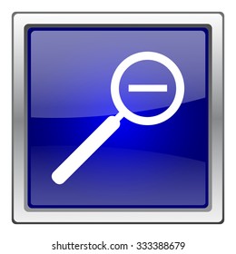 Zoom out icon. Internet button on white background. EPS10 vector.
