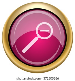 Zoom out icon. Internet button on white background. EPS10 vector.