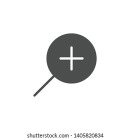 Zoom out icon isolated on white background. Magnify symbol modern simple vector icon for website or mobile app