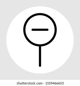 zoom out icon isolated on background
