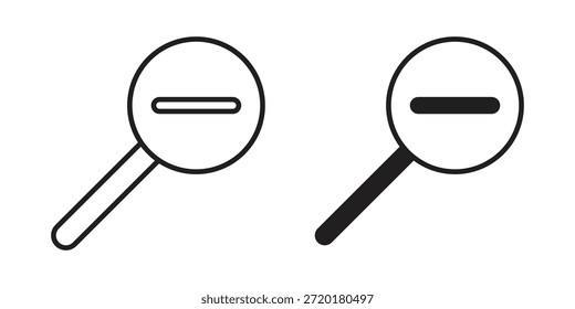 Icono de alejamiento en el diseño de línea. Sencillo Vector de iconos