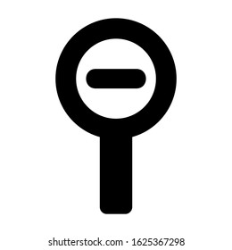 zoom out icon or logo isolated sign symbol vector illustration - high quality black style vector icons
