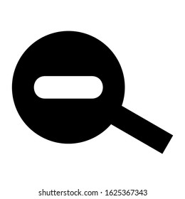 zoom out icon or logo isolated sign symbol vector illustration - high quality black style vector icons
