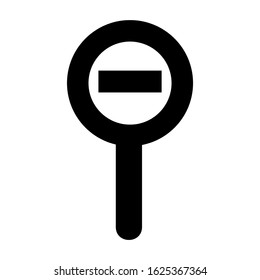 zoom out icon or logo isolated sign symbol vector illustration - high quality black style vector icons
