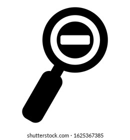 zoom out icon or logo isolated sign symbol vector illustration - high quality black style vector icons
